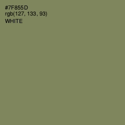 #7F855D - Glade Green Color Image